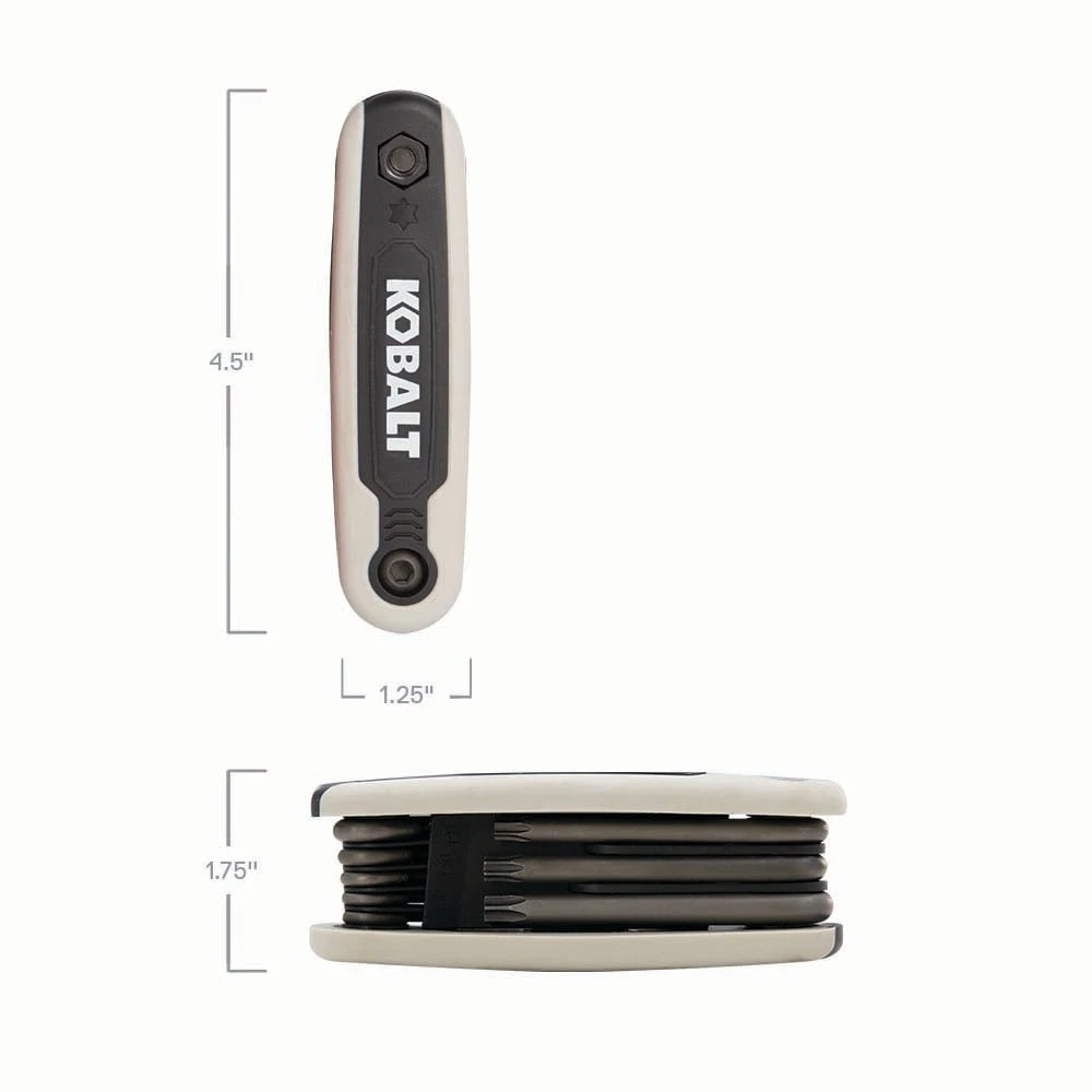 Kobalt Assorted Torx (star) 8 -Pieces Torx Key Set 9 Kobalt Assorted Torx (star) 8 -Pieces Torx Key Set -Kobalt Store 63071820